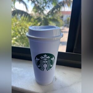 Starbucks FIU White Travel Mug with FIU Logo